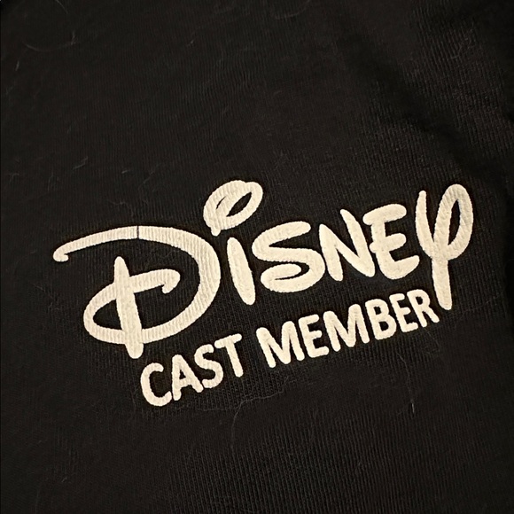 Disney Parks Spirit Jersey Cast Member Spell Out Black/White - Picture 3 of 4
